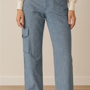 Blue Striped Women's Jeans